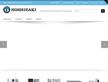 Tablet Screenshot of hoshizakiamerica.com